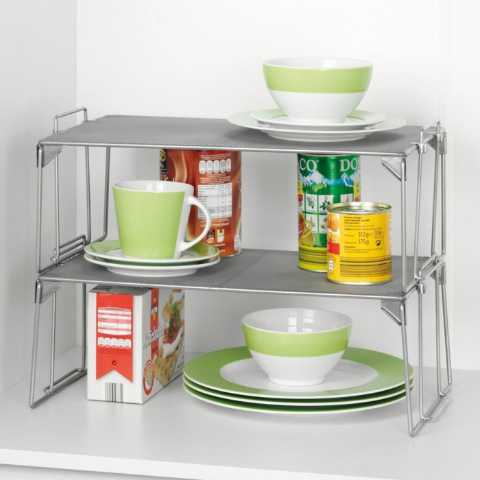 Raft universal Zeller, metal, 43x25x15 cm, argintiu [4]