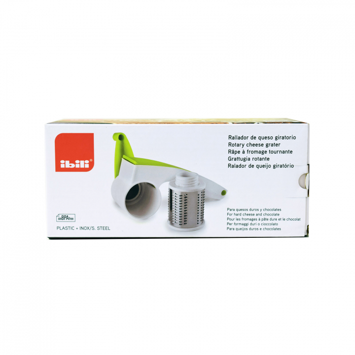 Rotary grater, stainless steel/plastic, green/white [2]
