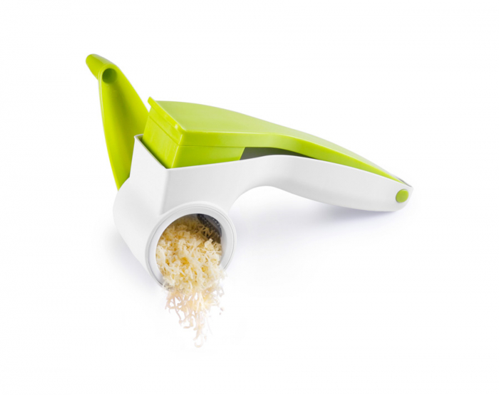 Rotary grater, stainless steel/plastic, green/white [3]