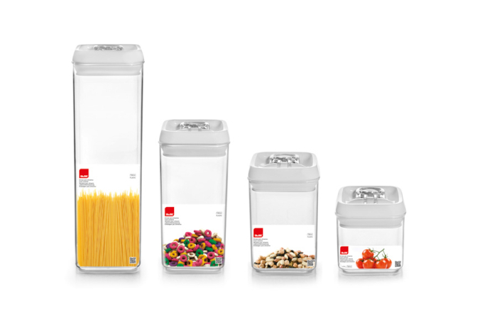 Recipient depozitare alimente Ibili, plastic (fara BPA), 9 x9x10 cm,  0.5 l, transparent [8]