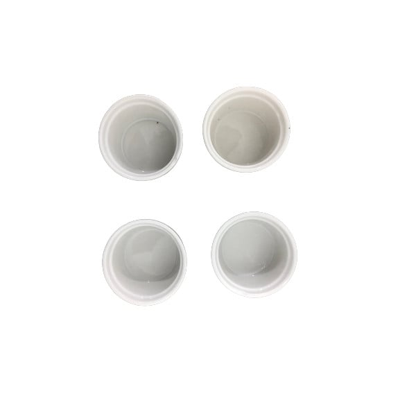 Set 4 mini-boluri Excellent Houseware, ceramica, 6x3.5 cm, alb [1]