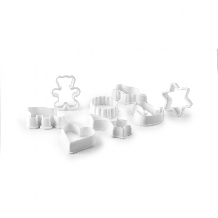 Set forme prajituri 8 piese Ibili-Accesorios, plastic , alb [2]