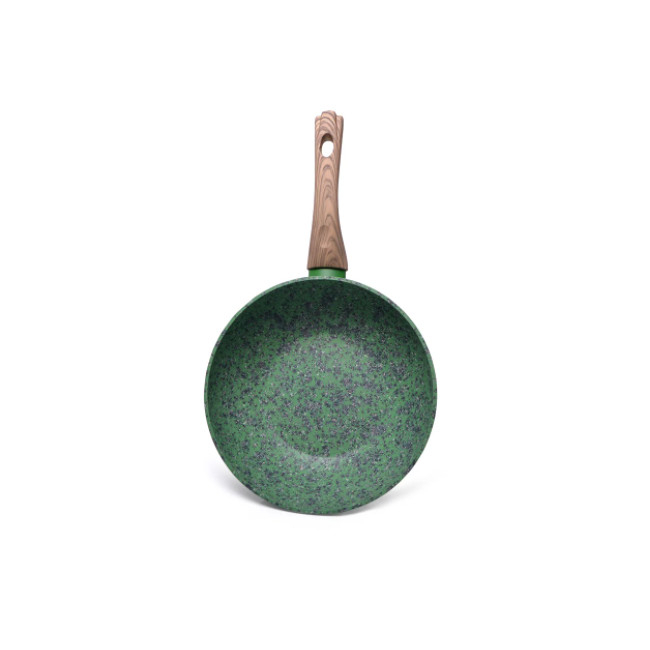 Fissman-Malachite wok pan, aluminum, green/brown [2]