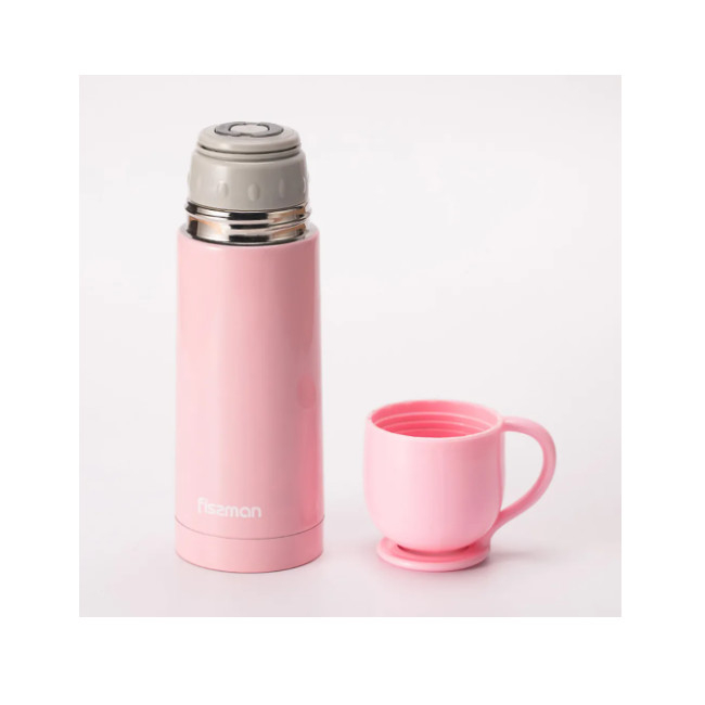 Termos pentru copii Fissman, otel inoxidabil/ABS, 350 ml, roz [2]