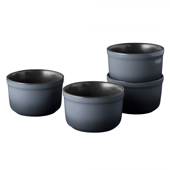 Set 4 ramekin BergHOFF-Gem, ceramica, 10.5x6.5 cm, negru [2]