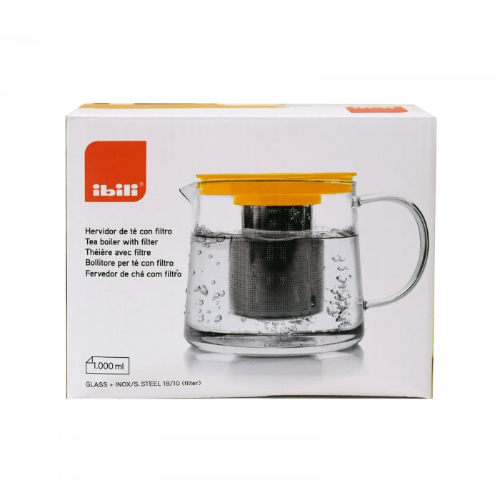 Infusor Ibili, sticla/otel inoxidabil , 1 litru , portocaliu [3]