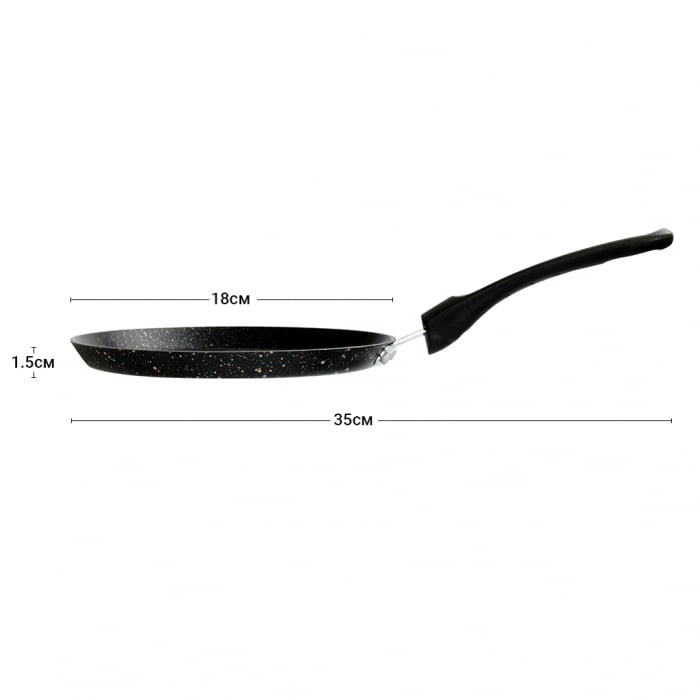 Tigaie clatite Fissman-Promo, aluminiu, 35,5x18x1,5 cm, negru [3]