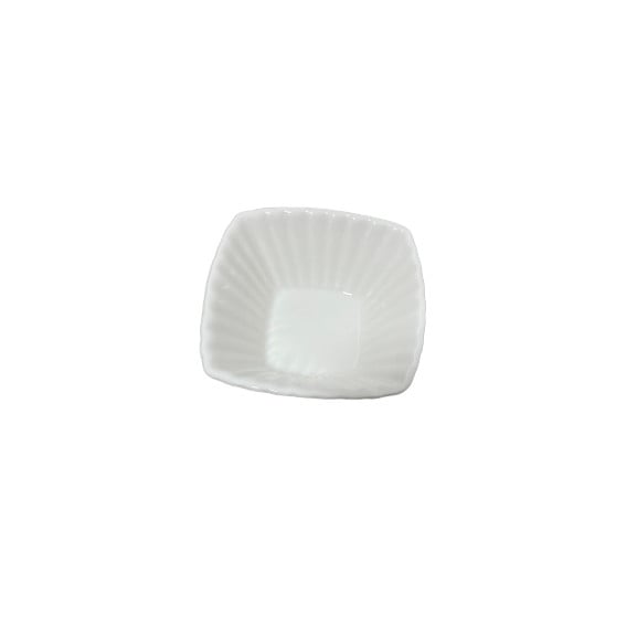 Set 3 platouri servire patrate Koopman-Excellent Houseware, ceramica, 9x9x4.3 cm, alb [1]