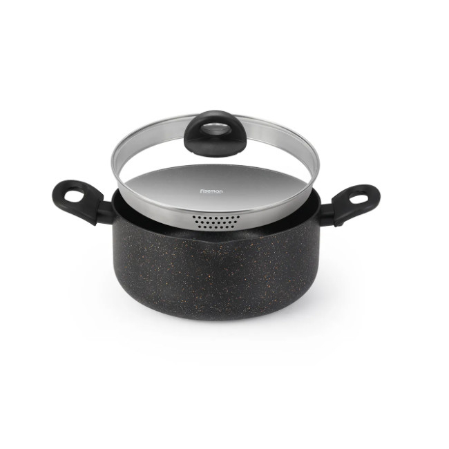 Set oale 6 piese Fissman-Promo, aluminiu, negru/argintiu [6]