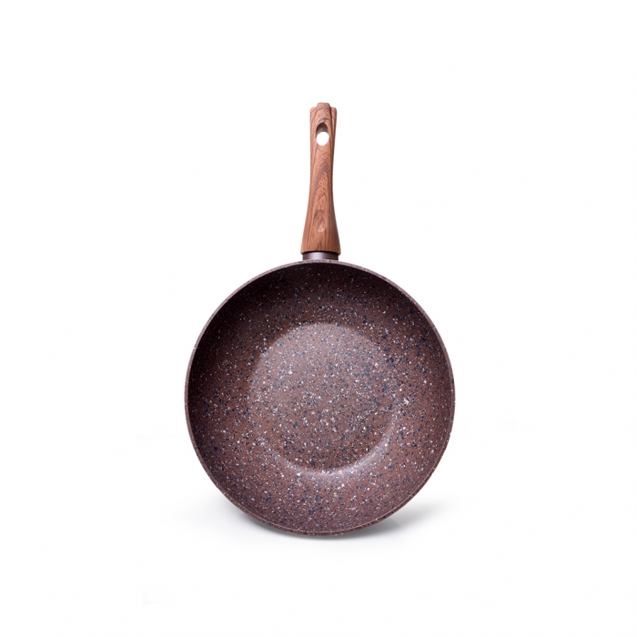 Tigaie wok Fissman-Magic Brown, 24x7cm, aluminiu, maro [4]