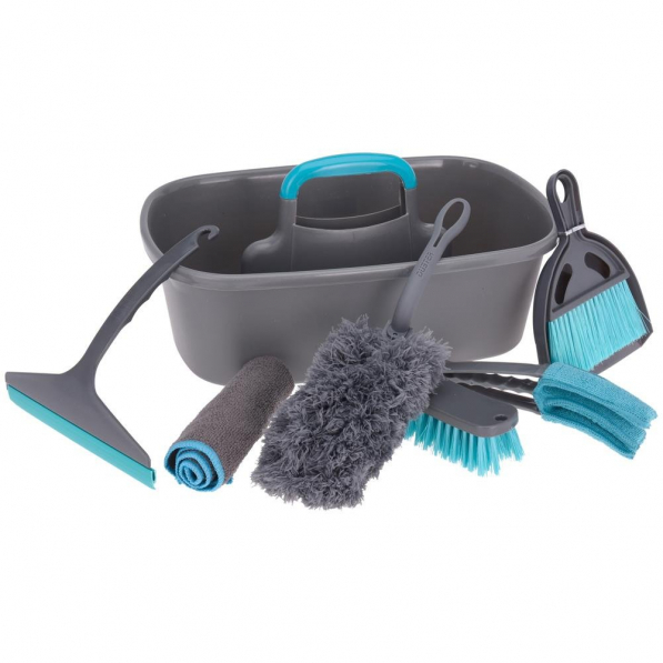 Koopman 7-piece cleaning set, plastic, 40x25x20 cm, blue/gray [2]