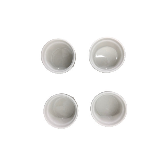 Set 4 mini-boluri uni Excellent Houseware, ceramica, 6x3.5 cm, alb [2]