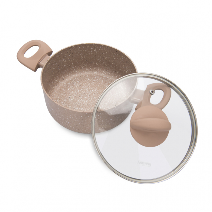 Set de oale Fissman-Latte, 6 piese, 1,6 / 2,8 / 4,9l, aluminiu, ecru [3]