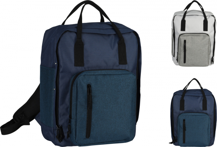 Rucsac student Excellent Houseware, poliester, 30x12x40 cm, albastru [3]