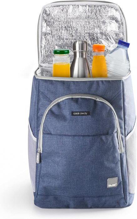 Rucsac termoizolant Ibili, poliester, 28x20x38 cm, 21 l, albastru [2]