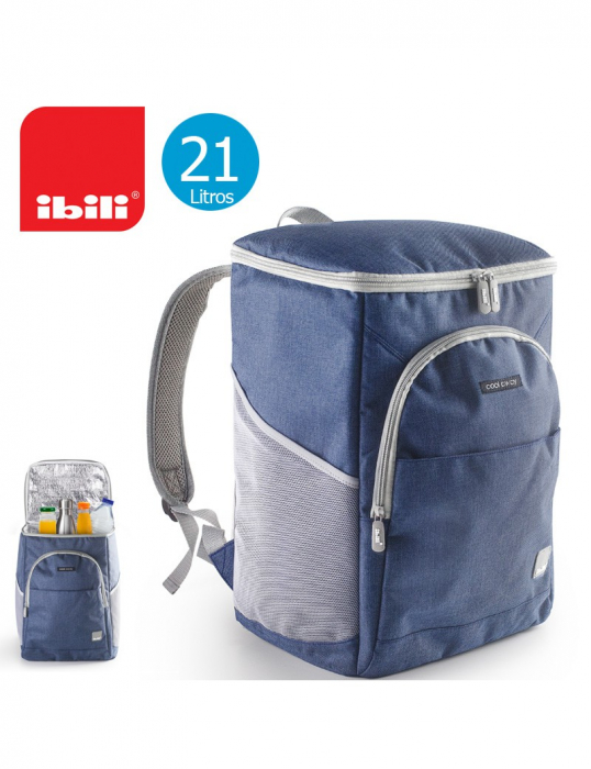 Rucsac termoizolant Ibili, poliester, 28x20x38 cm, 21 l, albastru [3]