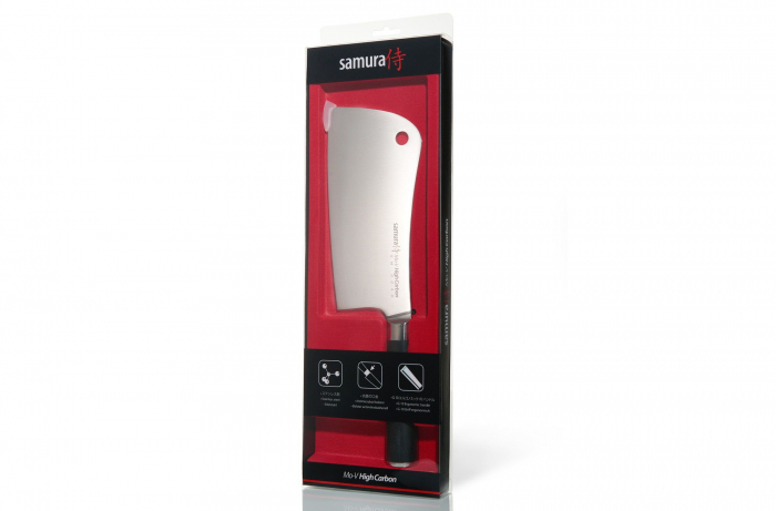 Samura-MoV cleaver, stainless steel, 18 cm, silver/black [5]