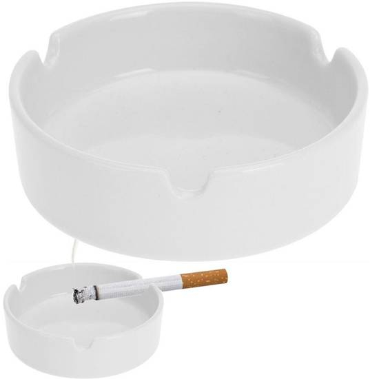 Scrumiera Excellent Houseware, portelan, 10x3 cm, alb [2]