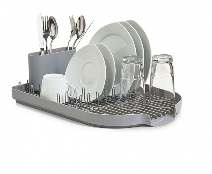 Scurgator vase Zeller, plastic/metal, 45x32x13 cm, gri [2]