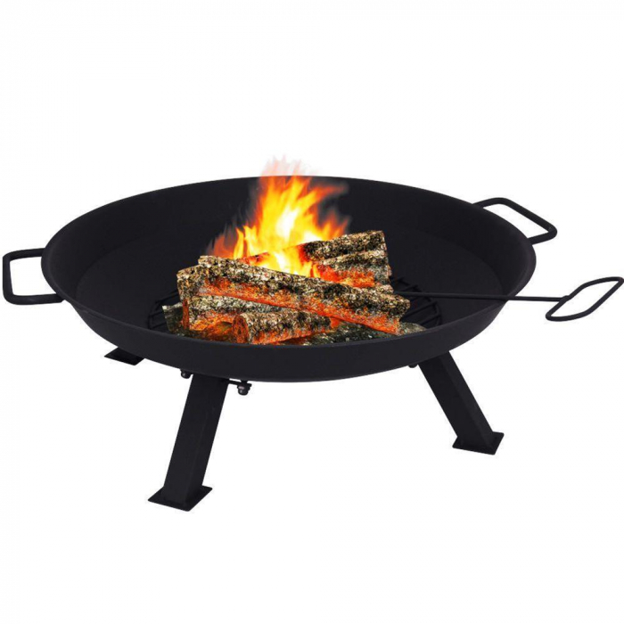 Ambiance outdoor fireplace, metal, 22x56 cm, black [2]