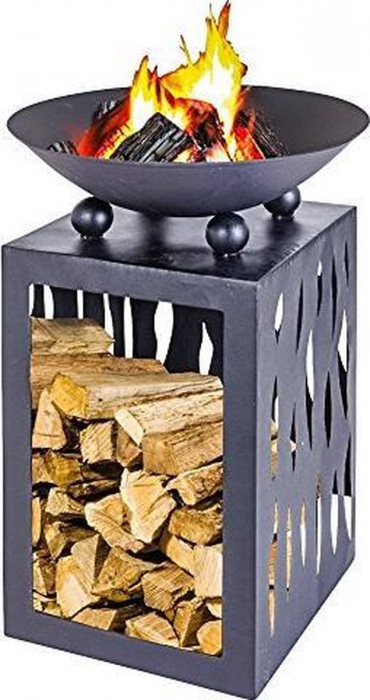 Ambiance outdoor fireplace, metal, 65x45 cm, black [2]