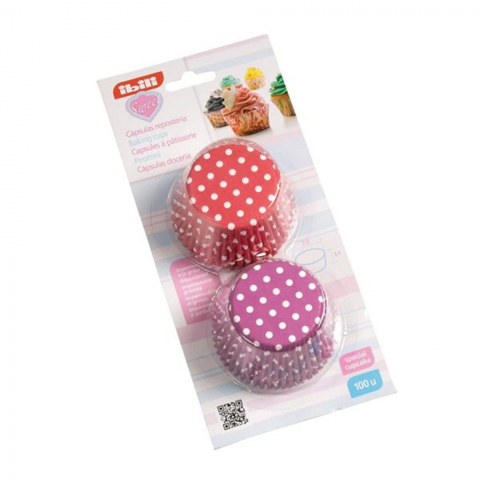 Set 100 forme briose Decor Ibili, hartie, 7.5 cm, muticolor [1]