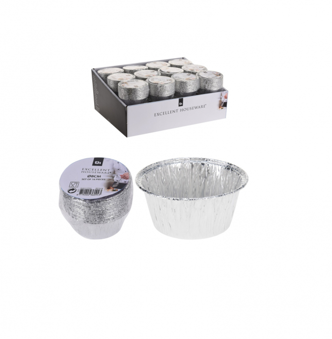 Set 16 boluri Excellent Houseware, aluminiu, 8x3.8 cm, argintiu [3]