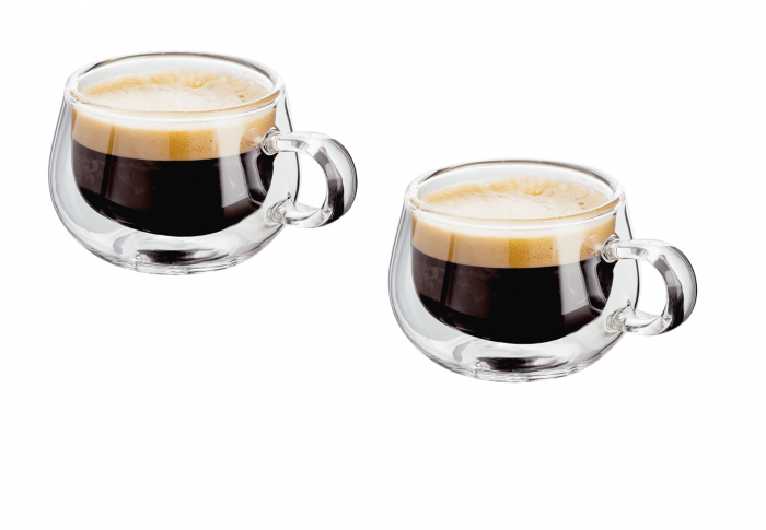 Set 2 cesti espresso Judge, sticla borosilicata, 7x5 cm, 75 ml, transparent [2]