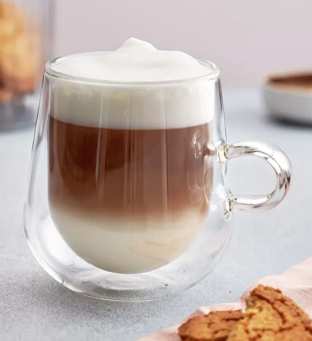Set 2 cesti latte Judge, sticla borosilicata, 10x14 cm, 475 ml, transparent [3]