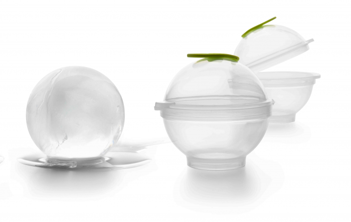 Set 2 forme gheata sfera Ibili-Barware, plastic/silicon, 7x11 cm, transparent [2]