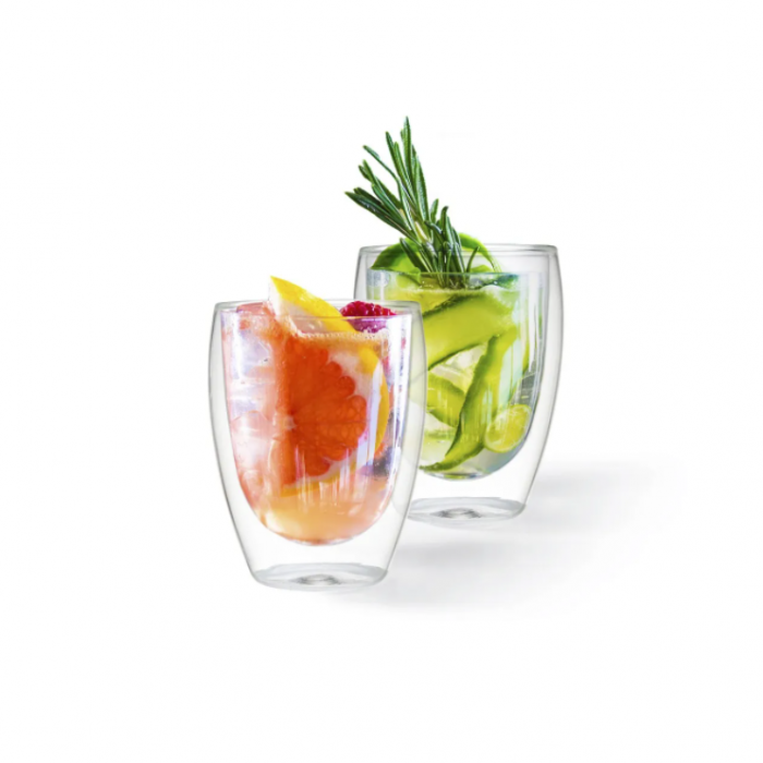 Set of 2 Fissman-Romano glasses, borosilicate glass, 8x11.5 cm, transparent [3]