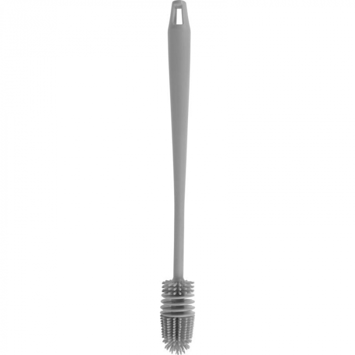 Set 2 perii pentru sticle si paie Excellent Houseware, plastic/otel inoxidabil, 34/26 cm, gri [2]
