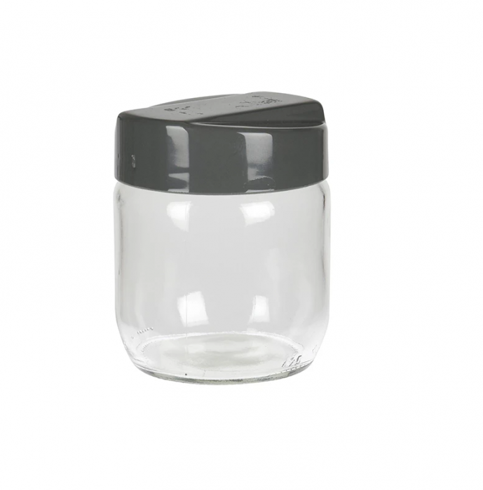 Set 2 recipiente depozitare alimente Excellent Houseware, sticla/plastic, 425 ml, transparent [3]
