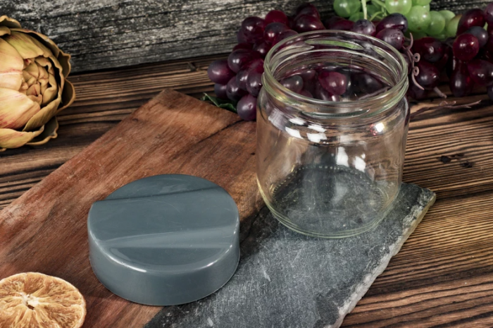 Set 2 recipiente depozitare alimente Excellent Houseware, sticla/plastic, 425 ml, transparent [5]