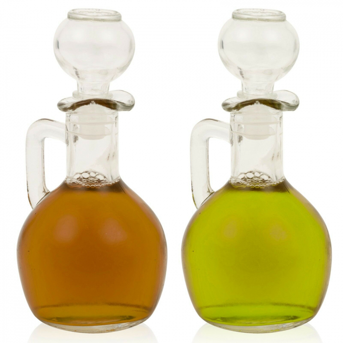 Set 2 sticle ulei si otet Excellent Houseware, 6x15 cm, 160 ml, transparent [3]