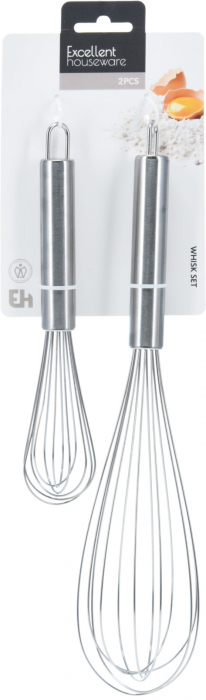 Set 2 teluri Koopman Excellent Houseware, otel inoxidabil, 20-30.5 cm, argintiu [2]