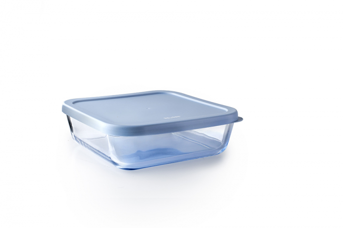 Set 3 caserole Ibili, sticla borosilicata, 610/1170/1940 ml, transparent/multicolor [4]