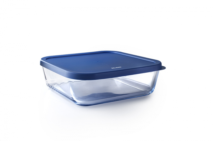 Set 3 caserole Ibili, sticla borosilicata, 610/1170/1940 ml, transparent/multicolor [5]