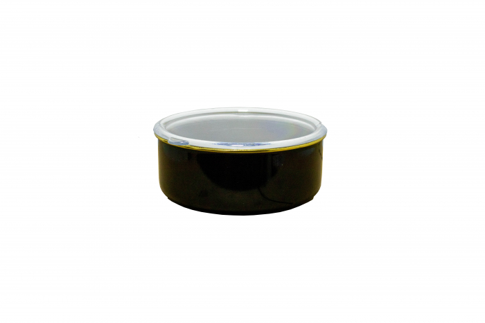 Set 3 caserole OMS-Enamel, aluminiu emailat, negru/gold [2]