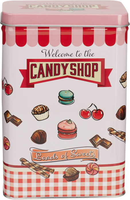 Set 3 cutii alimente Excellent Houseware, metal, multicolor [6]