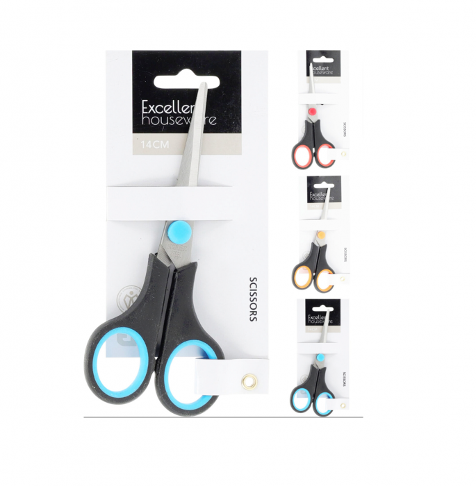 Set 3 foarfece Excellent Houseware, otel inoxidabil, 14 cm, multicolor [2]