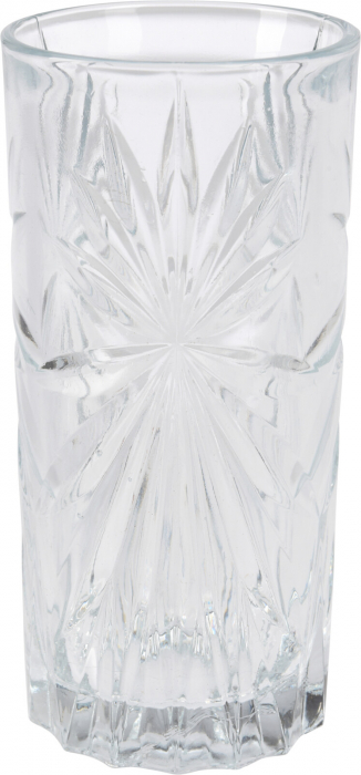 Set 3 pahare Excellent Houseware, sticla, 7x14 cm, 380 ml, transparent [4]