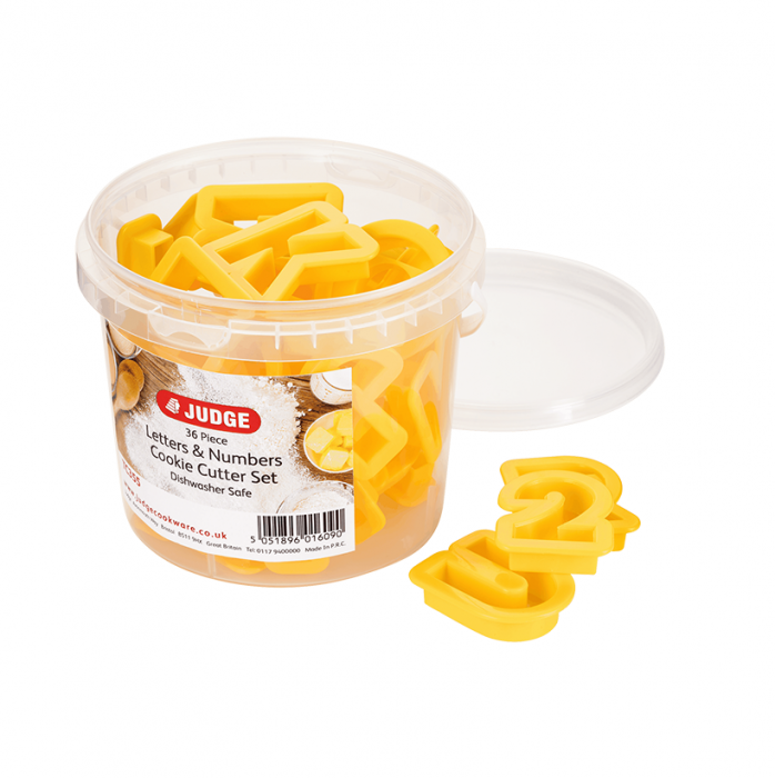 Set 36 forme fursecuri Judge Kitchen, plastic/polipropilena, 13.2x11 cm, galben [2]