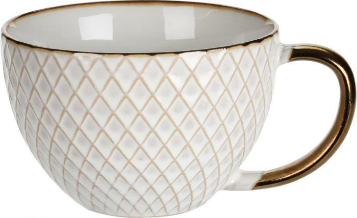Set 4 cani Excellent Houseware, ceramica, 15x12x8 cm, 460 ml, alb [5]