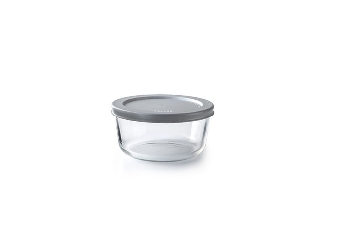 Set 4 caserole Ibili, sticla borosilicata, 234/472/944/1652 ml, transparent/multicolor [4]