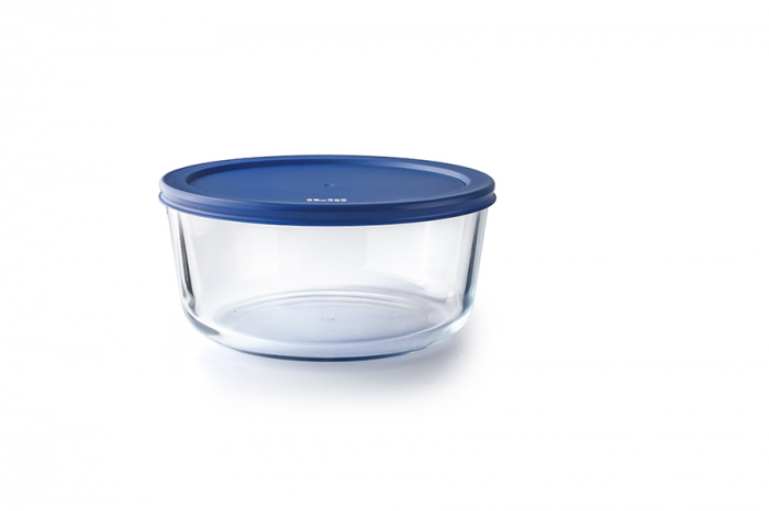 Set 4 caserole Ibili, sticla borosilicata, 234/472/944/1652 ml, transparent/multicolor [6]
