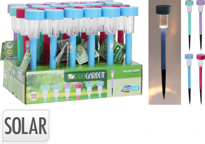 Set 4 lampi iluminat solar ProGarden, plastic, 36x5.5 cm, multicolor [8]