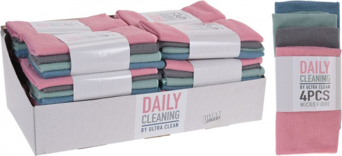 Set of 4 Excellent Houseware kitchen cloths, microfiber, 41x48cm, multicolor [3]