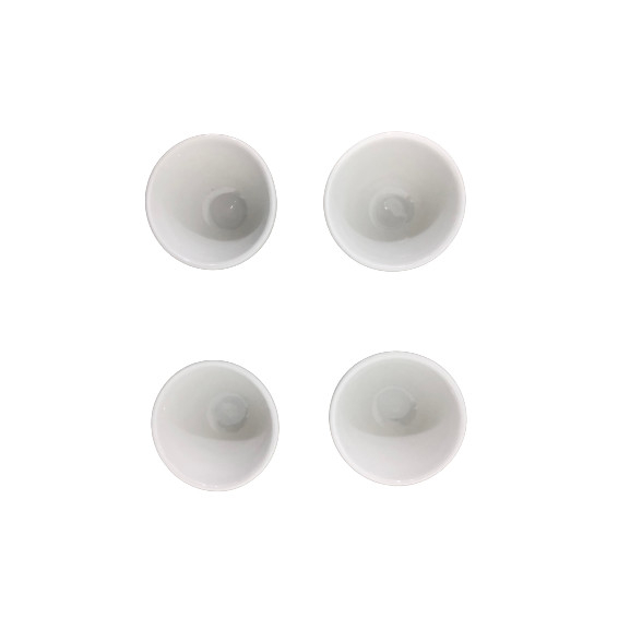 Set 4 mini-boluri uni servire Excellent Houseware, ceramica, 6x3.5 cm, alb [2]