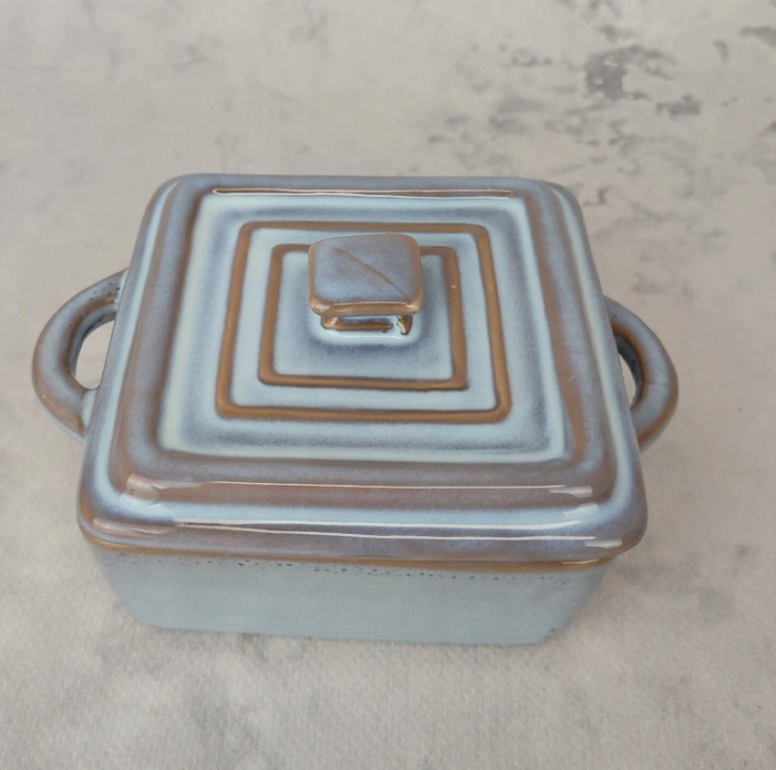 Set 4 ramekini cu capac Koopman, ceramica, 14x10.5x6.5 cm, 240 ml, patrat [11]